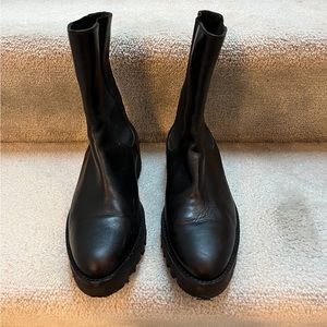 Theory boots black - excellent condition - great for city walking and/or winter